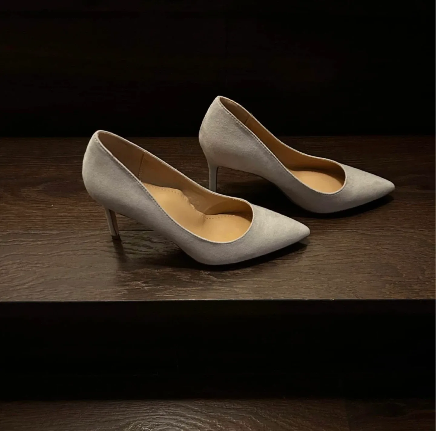 JustFab Khloy Heels - Size 7.5 - Grey image indicator(2)