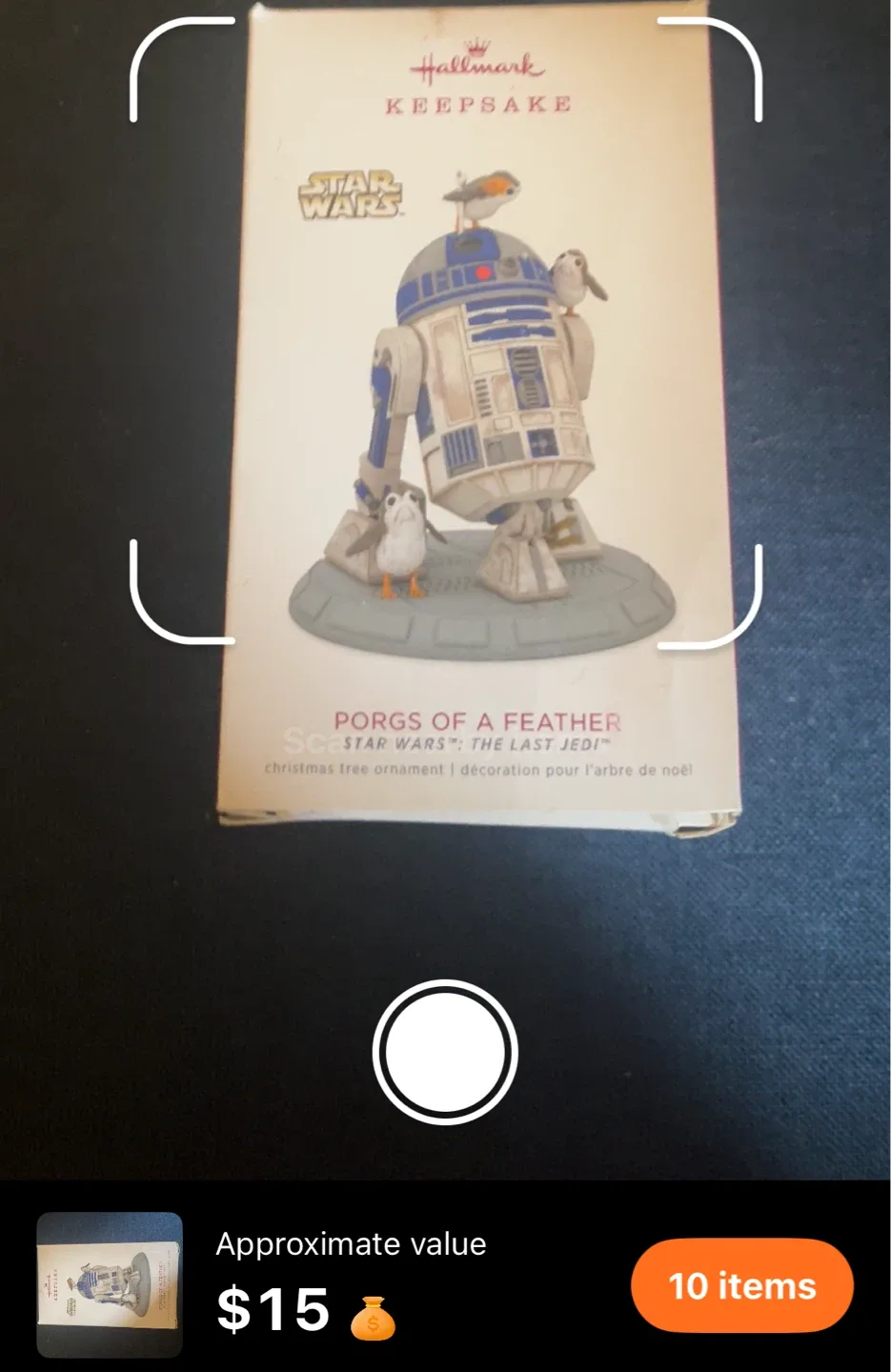 Hallmark Keepsake Ornament - Star Wars -  R2-D2 with Porgs image indicator(6)
