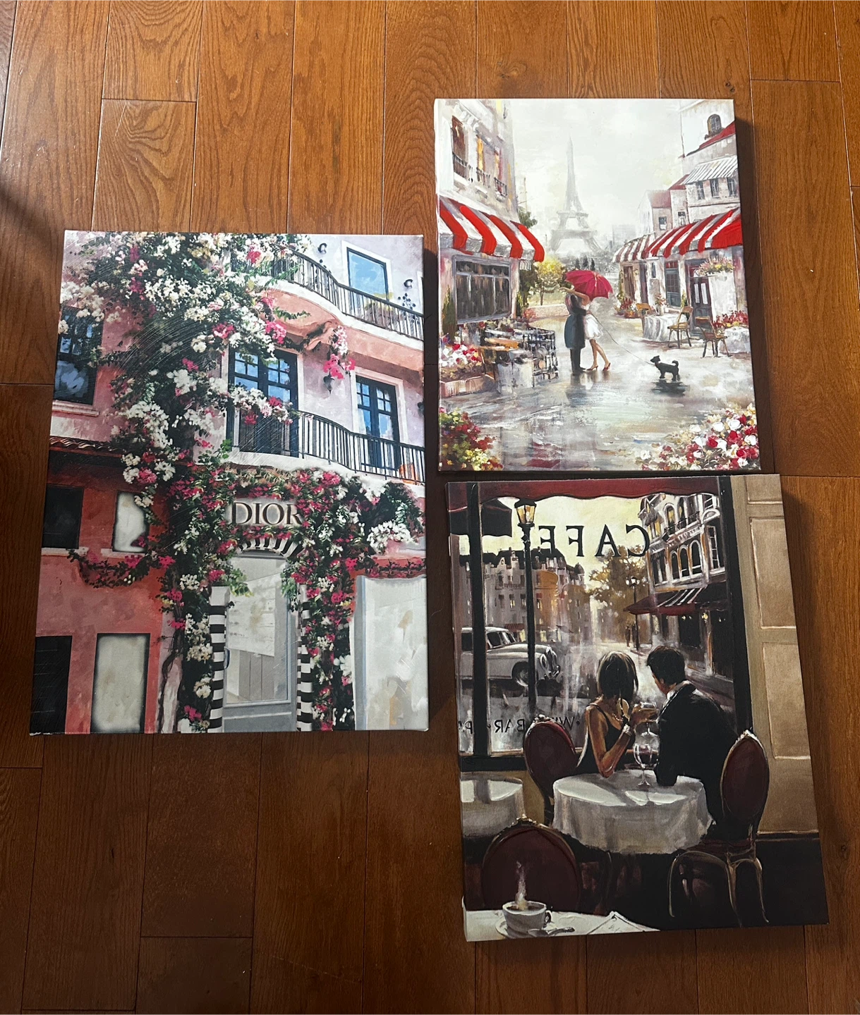 Canvas Wall Art - Paris & Dior (3 pack)