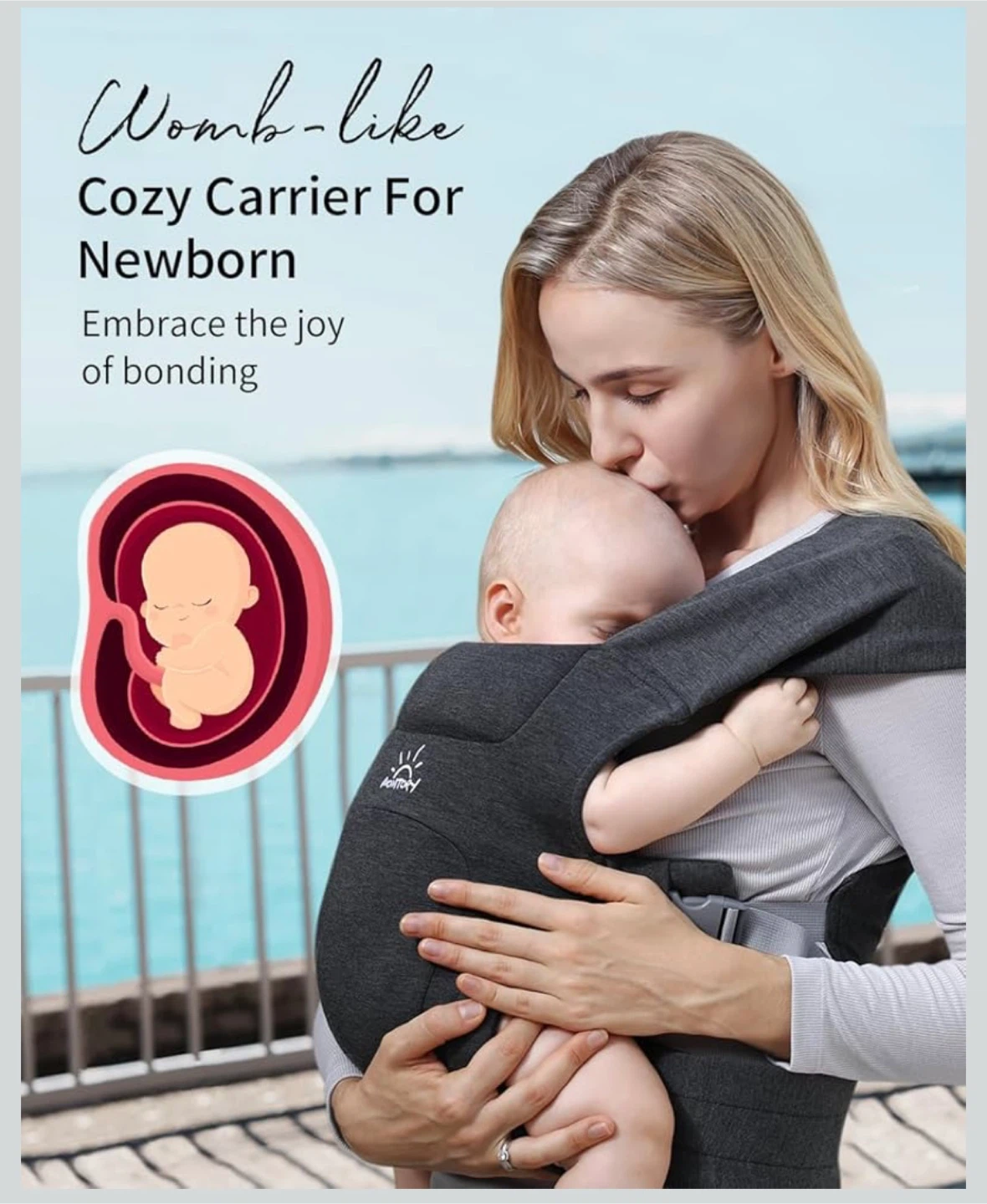 Momtory Baby Carrier - Beige - photo 5