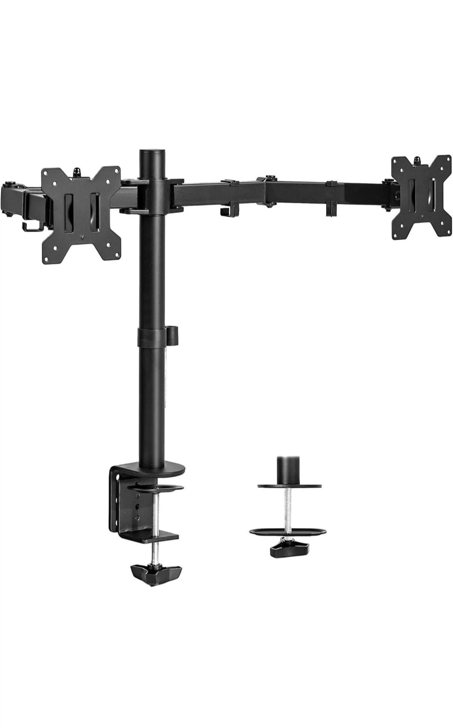 Dual Monitor Desk Mount - Black
