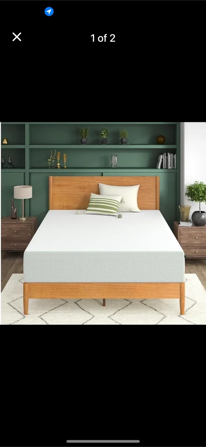 ZINUS 12 Inch Green Tea Memory Foam Mattress, full size image indicator(2)