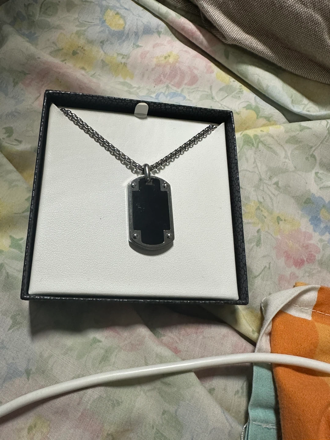 Men's Silver Tone Necklace