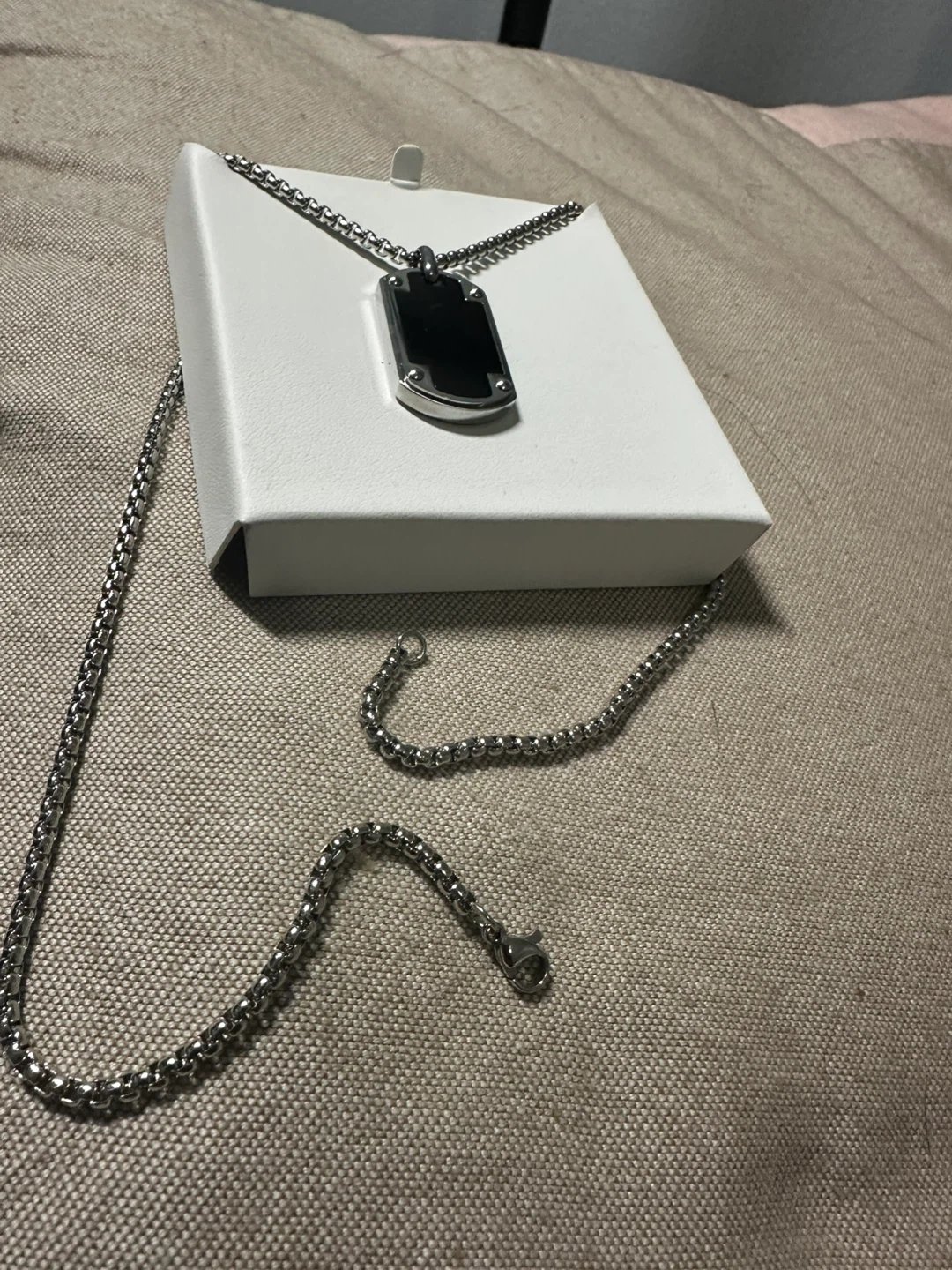 Men's Silver Tone Necklace - photo 2