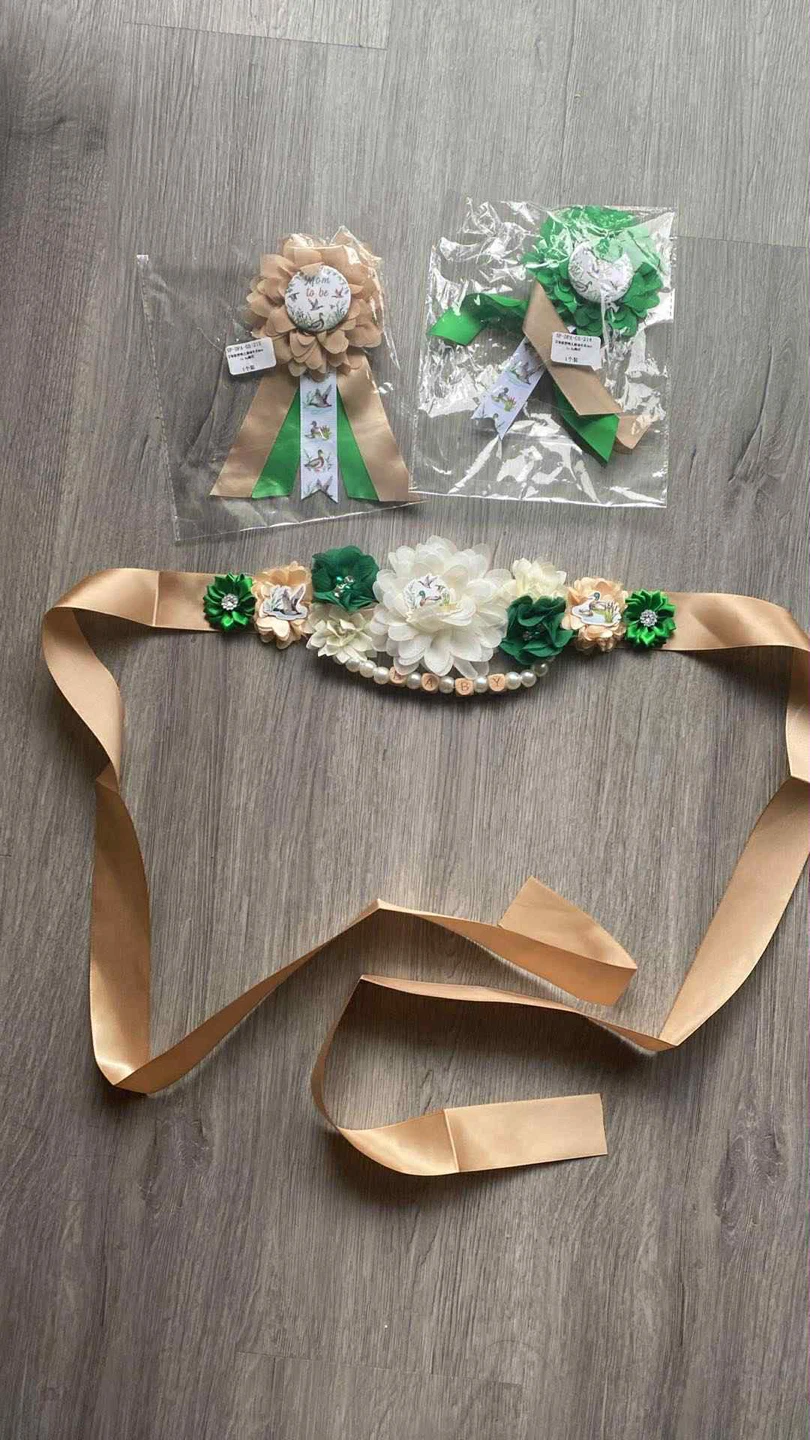 Mom to be & Dad to be Corsage and Sash