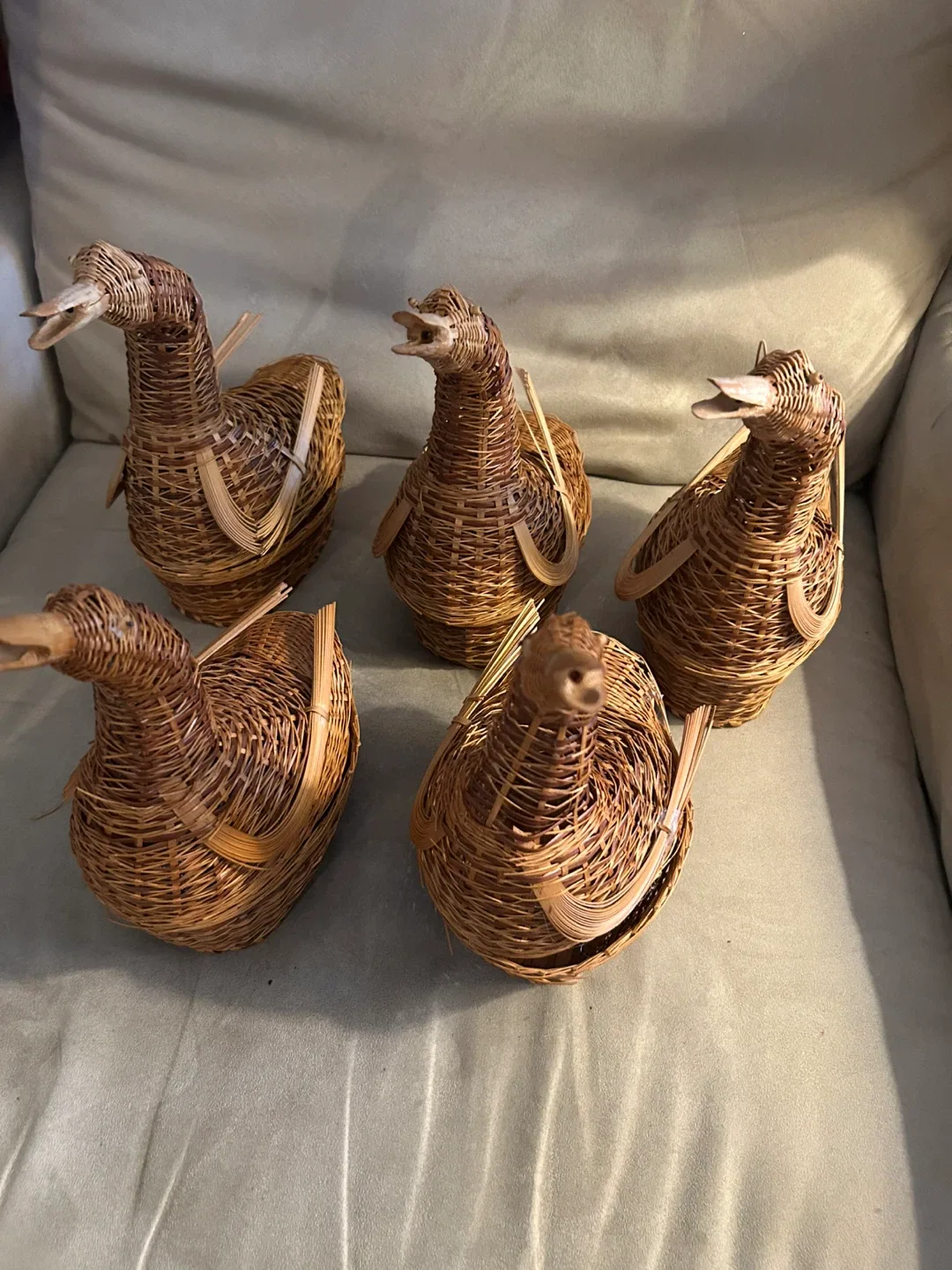 Set of 5 Wicker Duck Baskets image indicator(2)