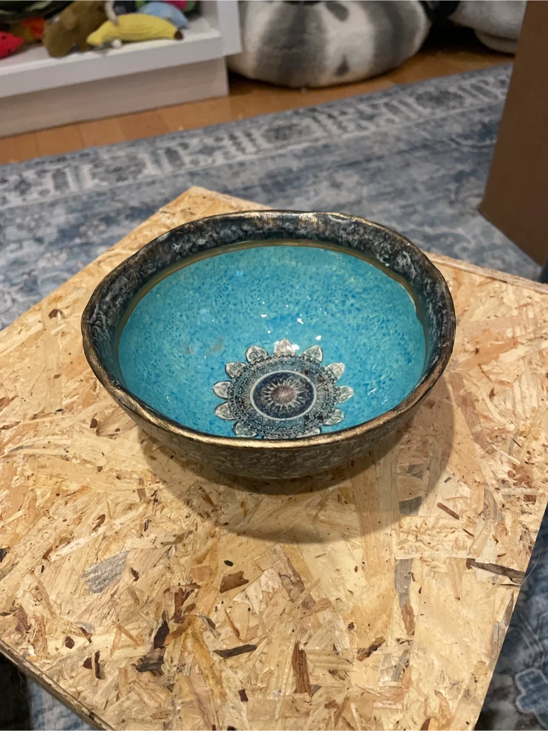Decorative Turquoise Bowl image indicator(2)