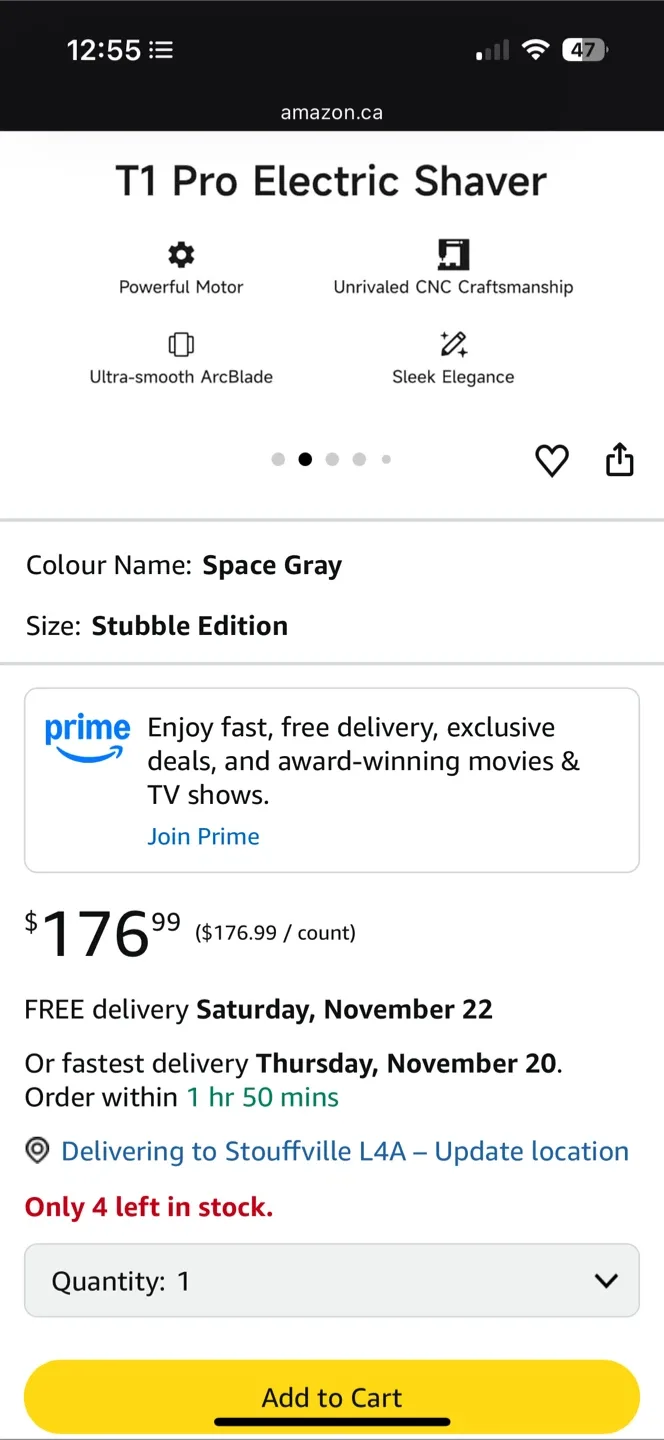 *New* $200 Laifen T1 Pro Electric Shaver - Space Gray image indicator(2)