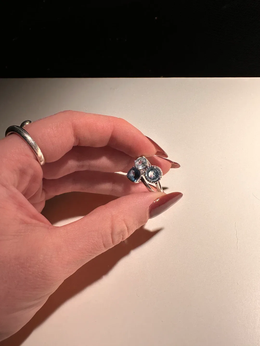 Sterling Silver Swiss & London Blue Topaz Ring