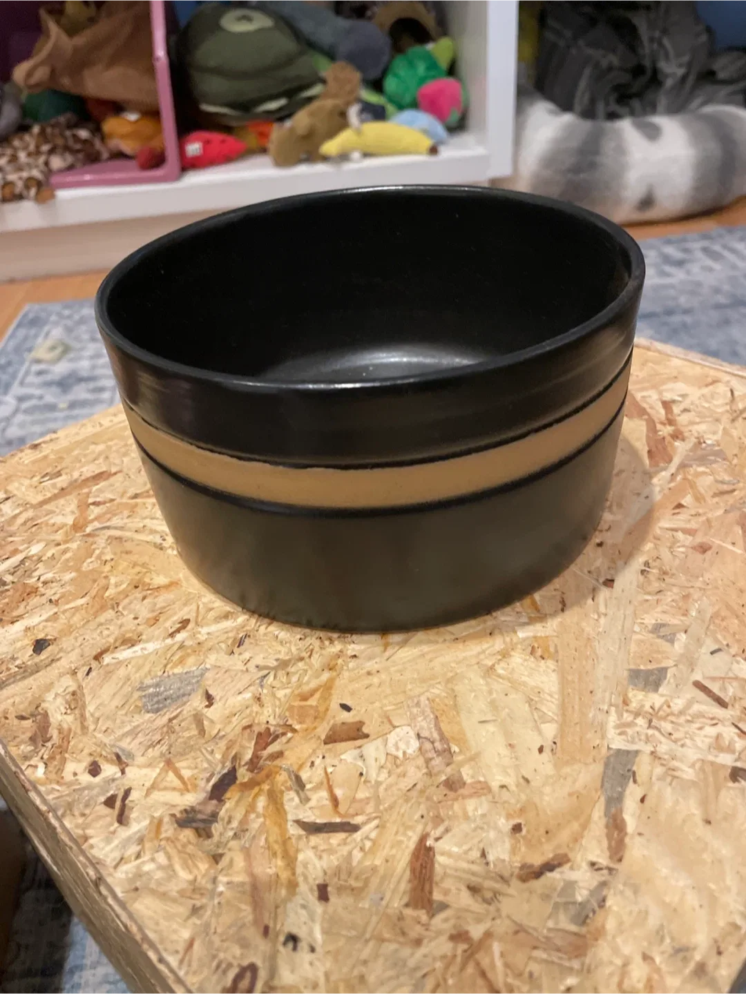 Black Ceramic Planter Bowl