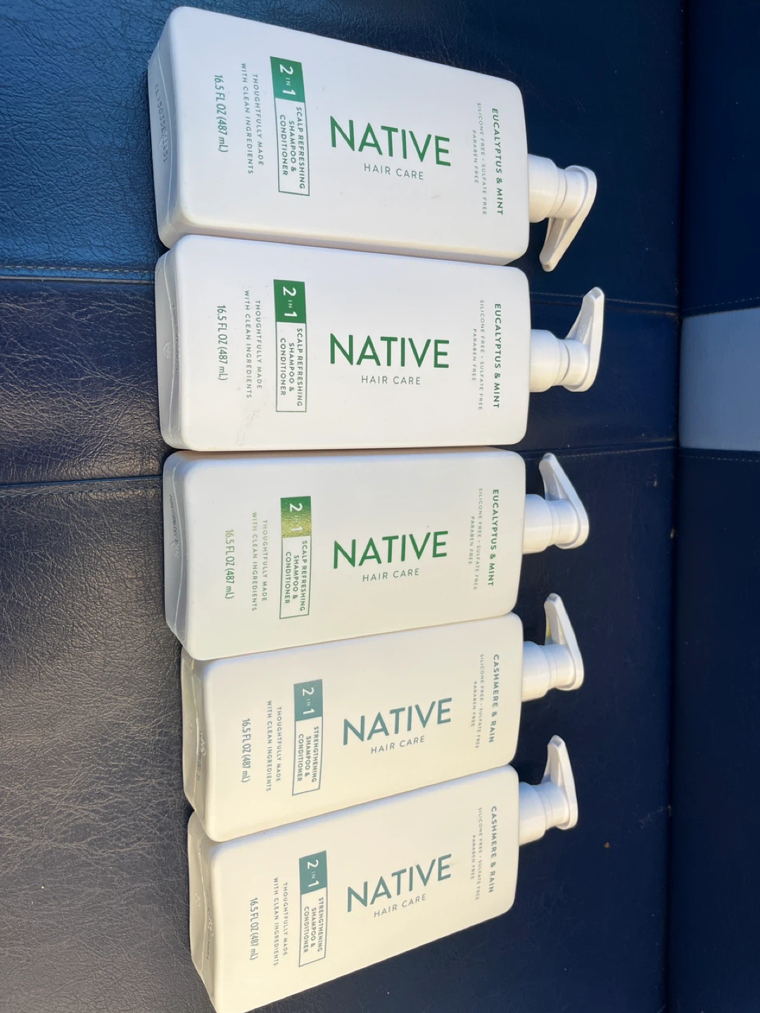 Set of five  Native 2-in-1 Shampoo & Conditioner 16.5 fl oz