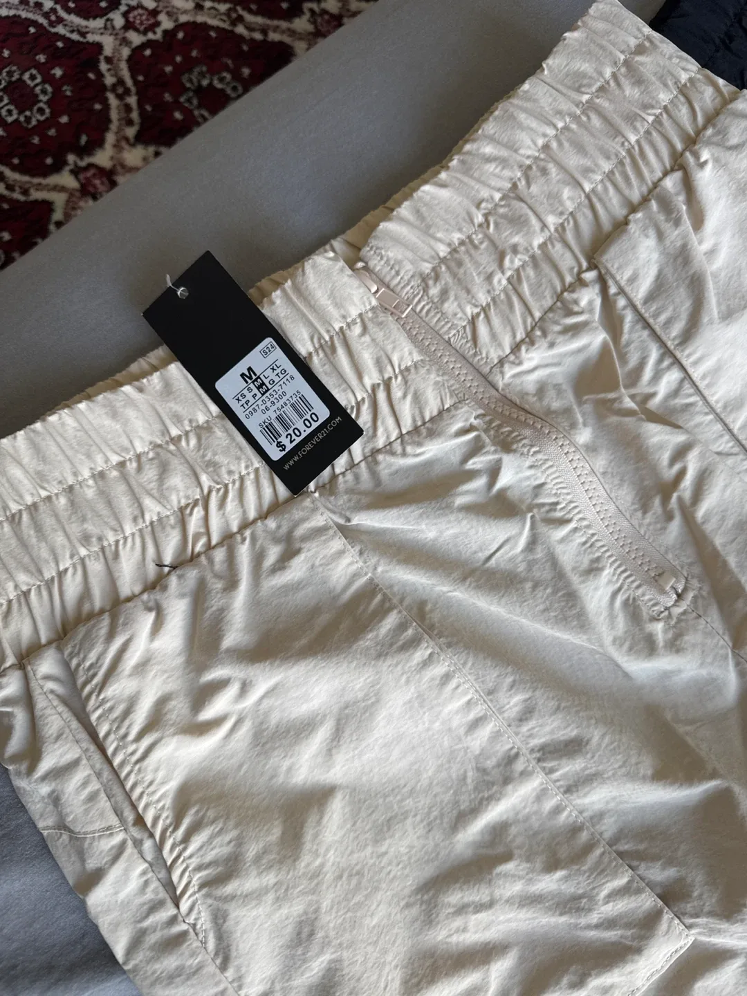 Forever 21 Beige Cargo Pants - Size M both image indicator(5)