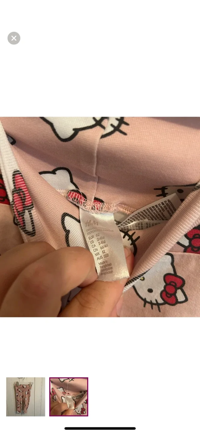 H&M Hello Kitty Leggings, Size 2-4M image indicator(2)