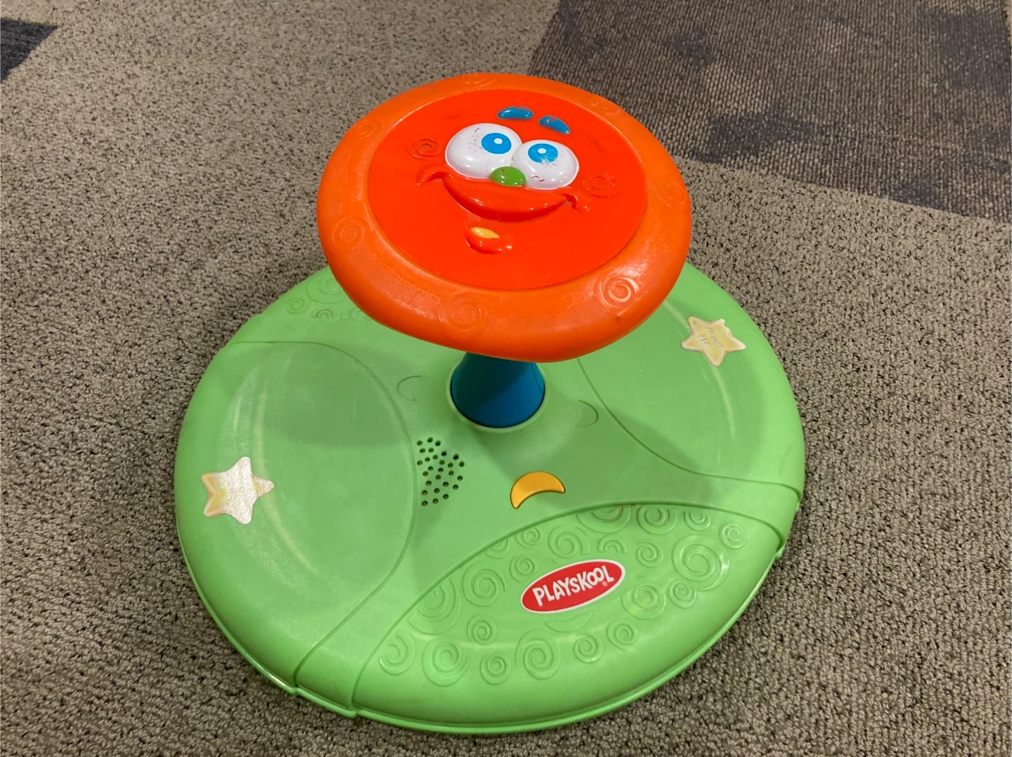 Playskool Sit ‘n Spin & Orange Inflatable Bouncy Horse - photo 2