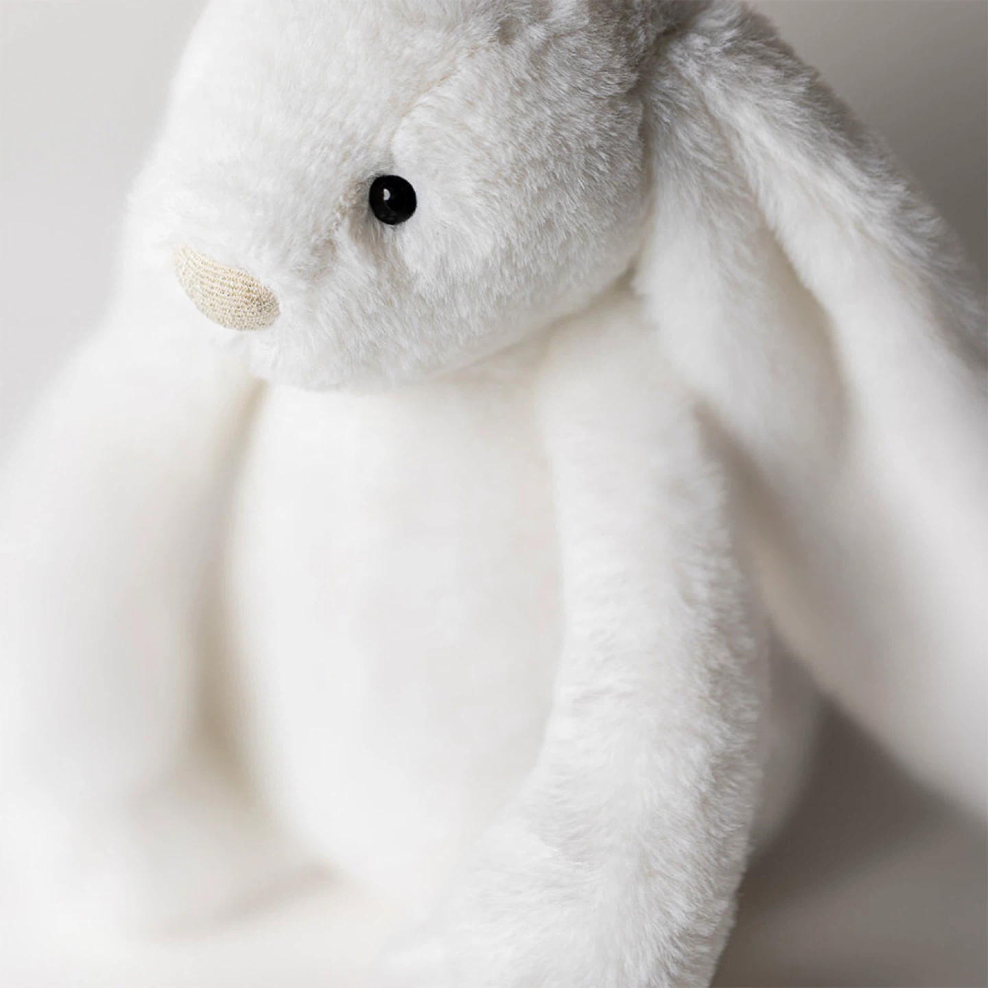 Jellycat Bashful Luxe Bunny Luna - White Plush Toy