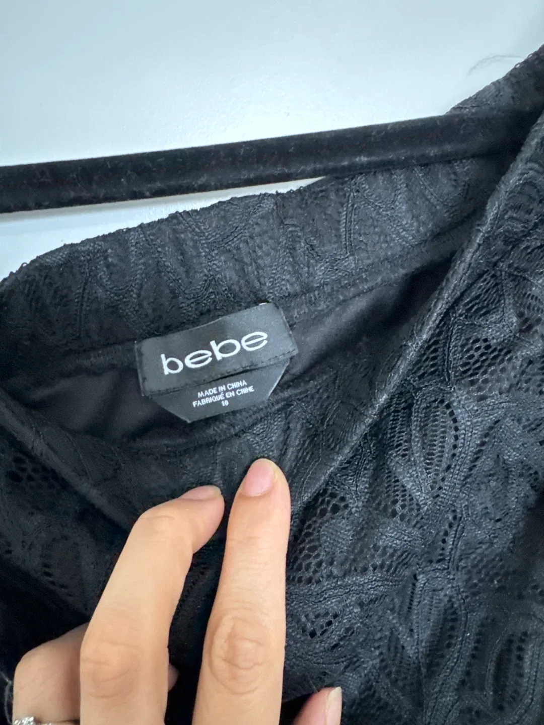 Bebe Black Lace Dress - Size S/M image indicator(2)