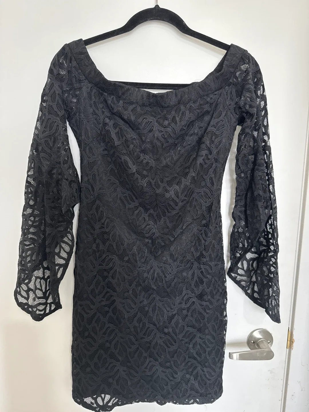Bebe Black Lace Dress - Size S/M