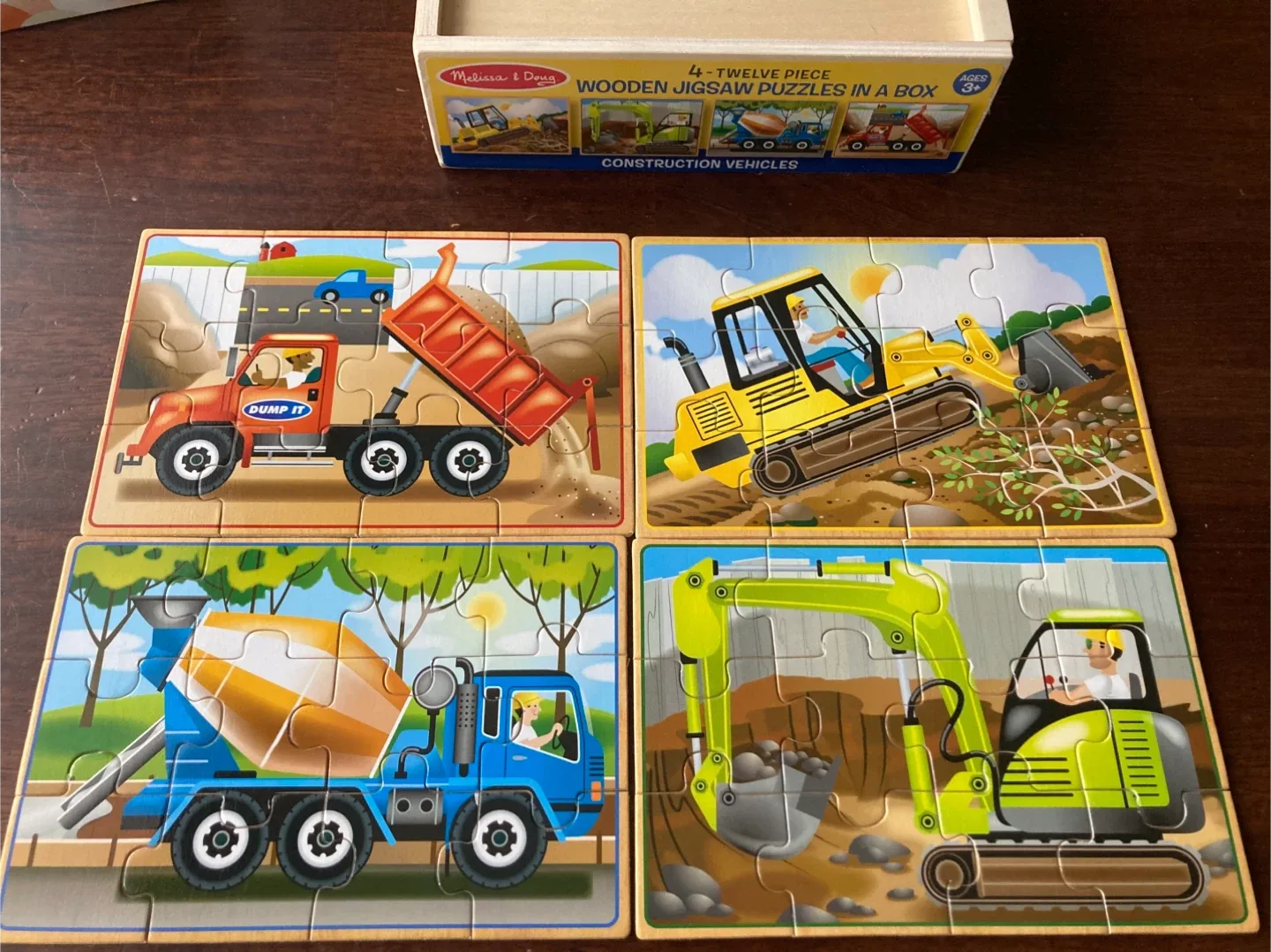 Melissa & Doug Wooden Jigsaw Puzzles Set image indicator(3)