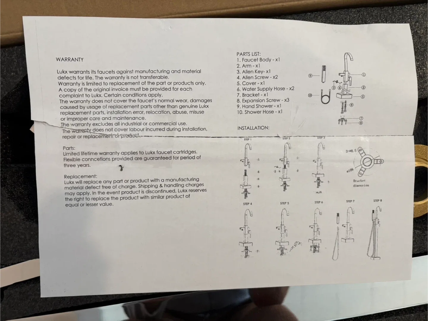 LUKX John Freestanding Bathtub Faucet - New in Box! image indicator(4)