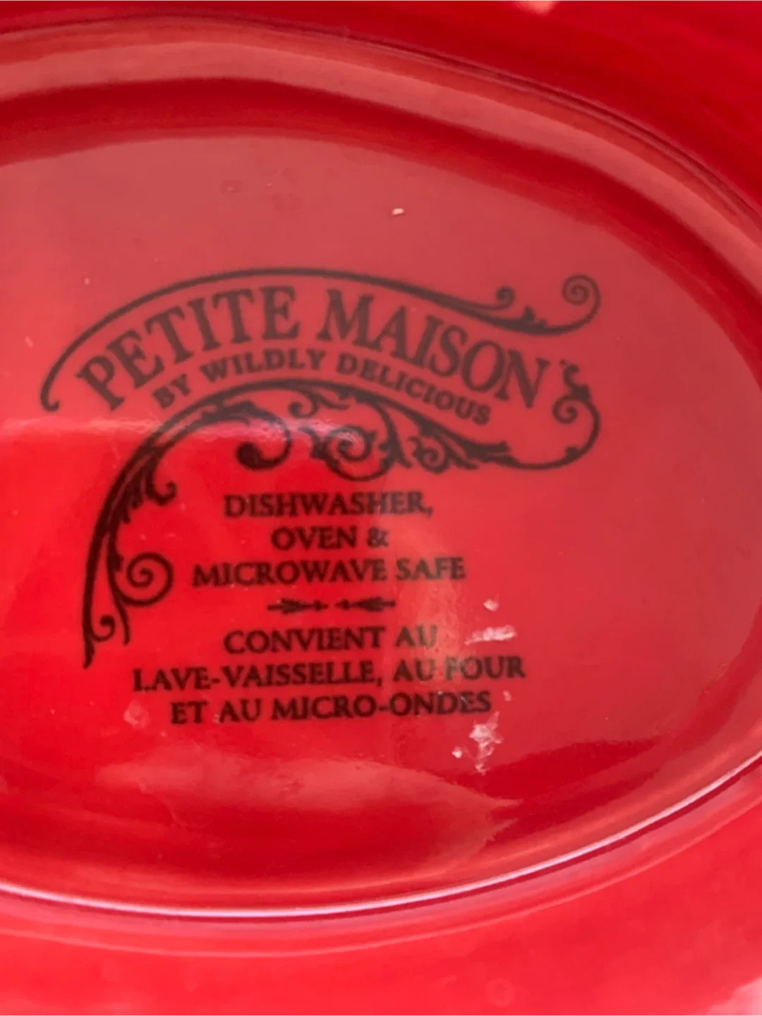 Petite Maison Red Decorative Bowl image indicator(2)