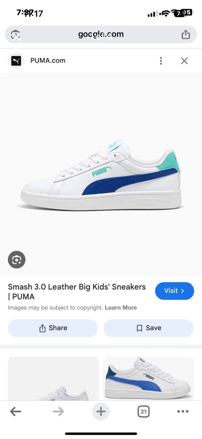 Puma Smash 3.0 Leather Big Kids' Sneakers image indicator(2)