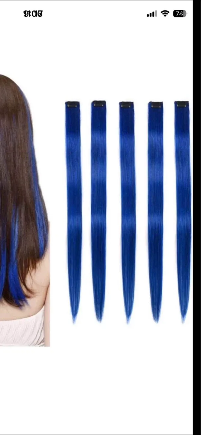 Blue Hair Extensions