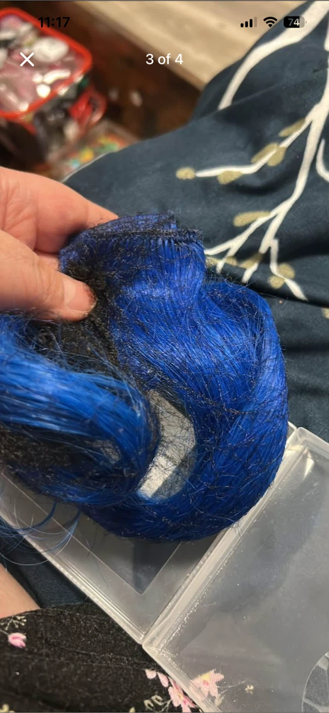 Blue Hair Extensions - photo 3