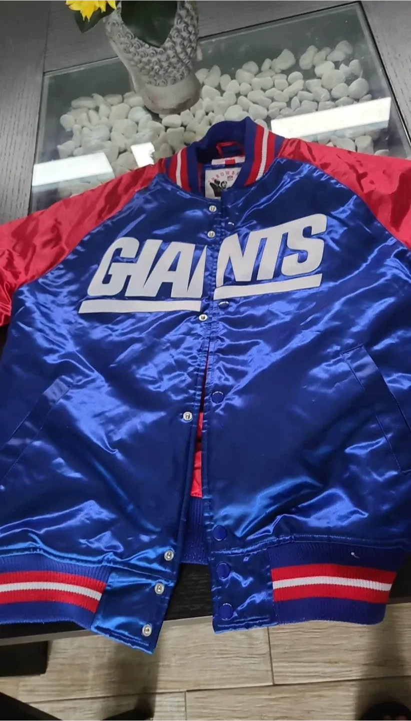 Mitchell & Ness NY Giants Vintage Throwback Jacket image indicator(3)