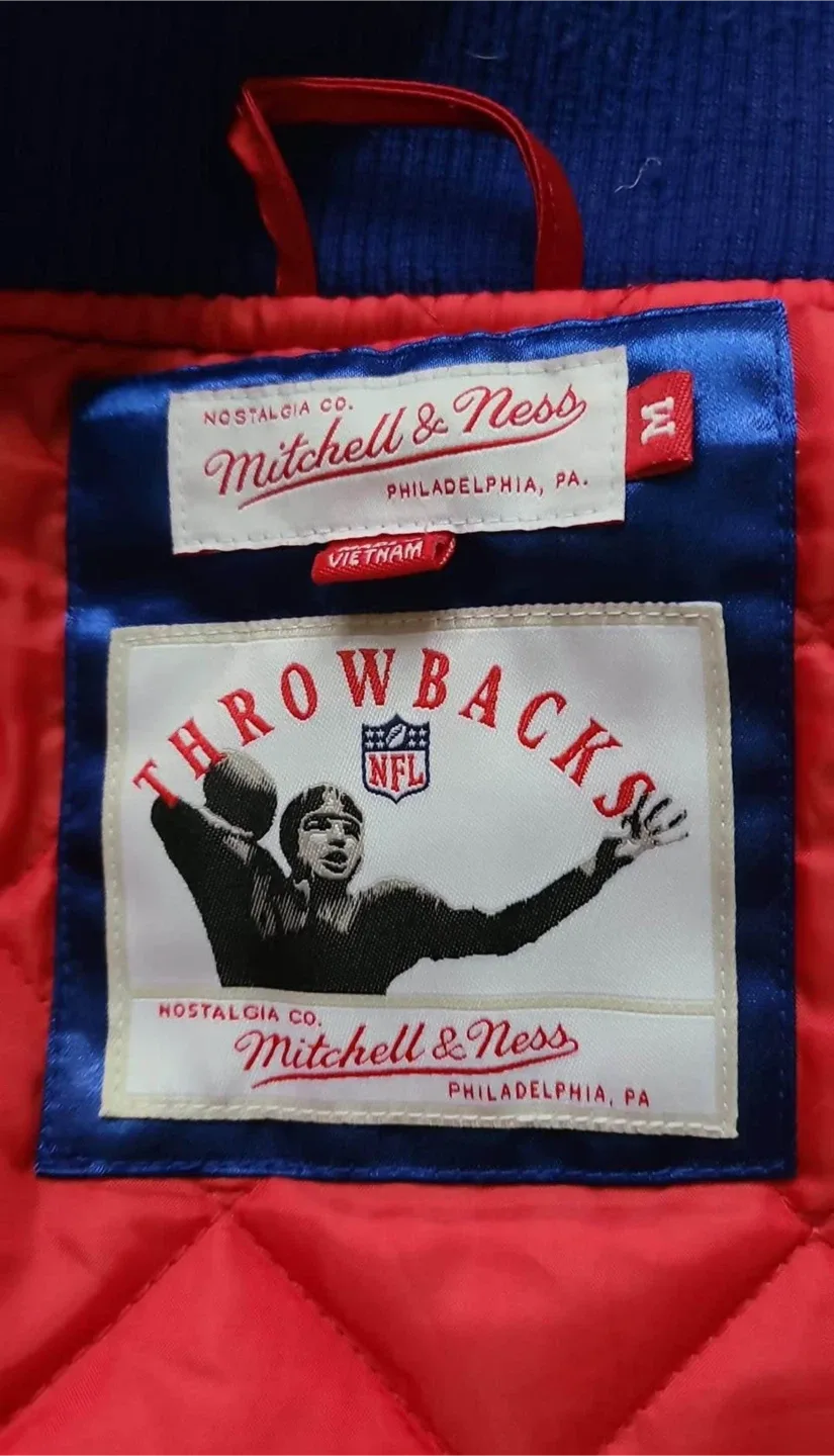 Mitchell & Ness NY Giants Vintage Throwback Jacket image indicator(4)