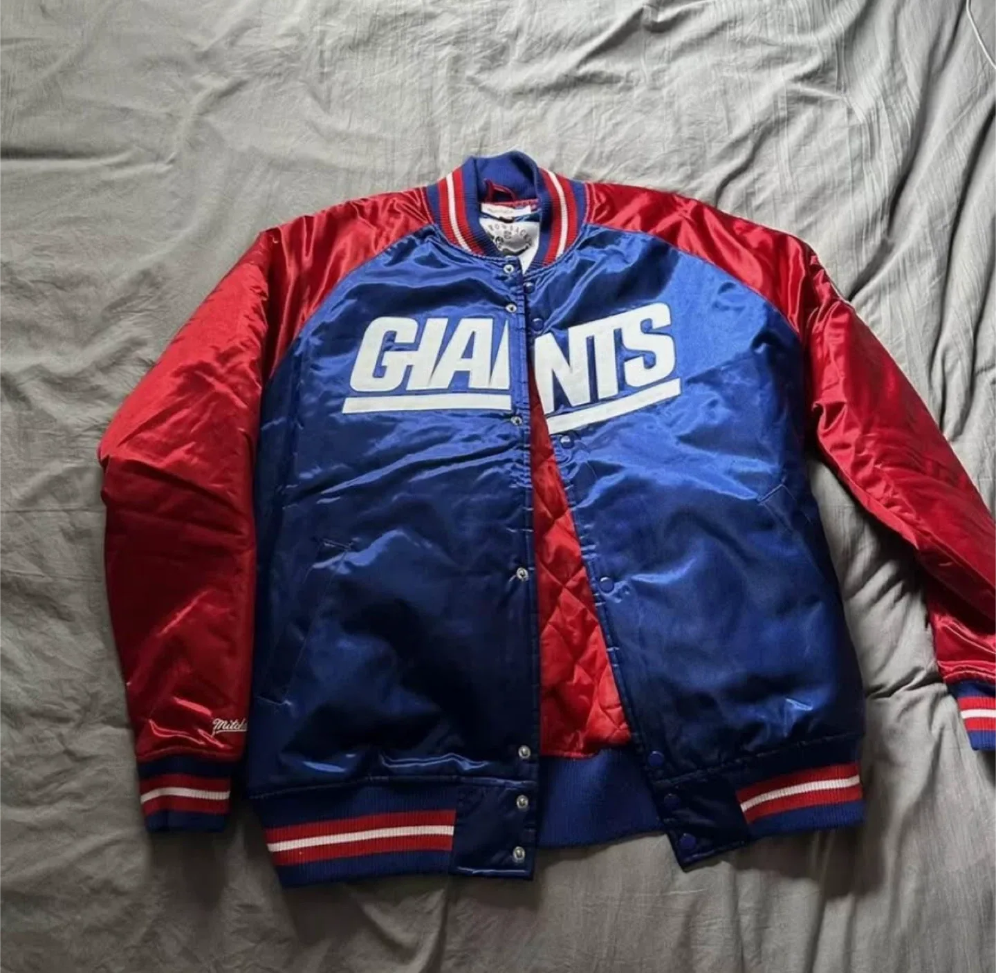 Mitchell & Ness NY Giants Vintage Throwback Jacket