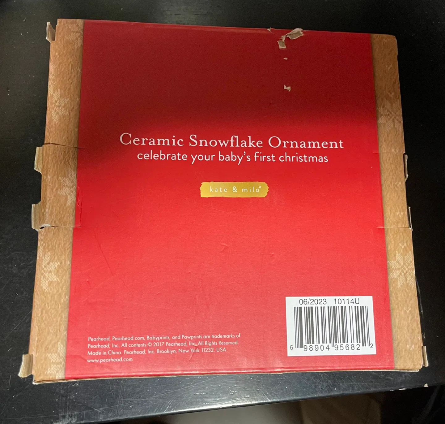 Baby’s 1st Christmas Ceramic Snowflake Ornament image indicator(2)