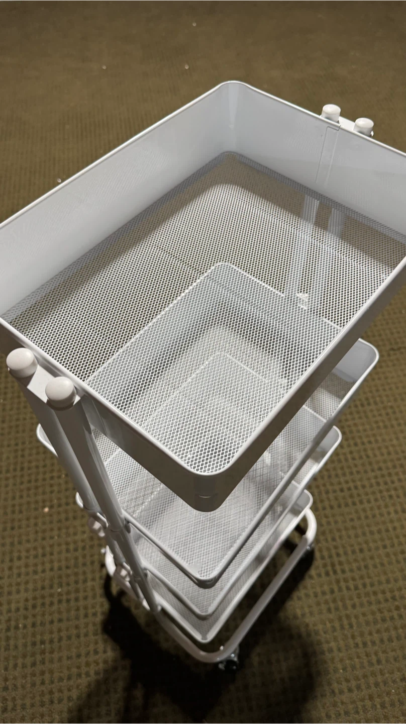 White Rolling Cart - 4 Tier - photo 2