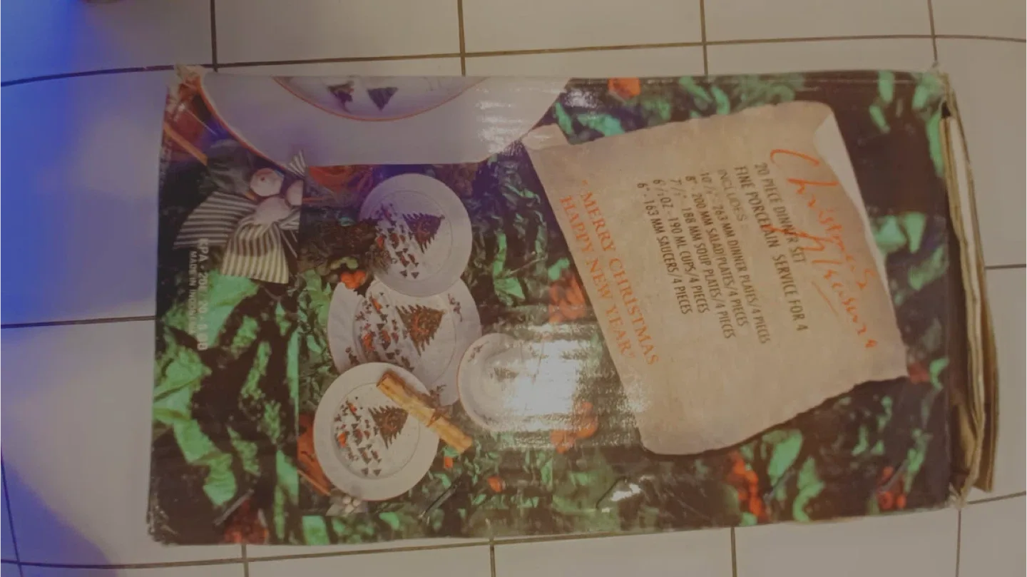 New Christmas Vintage 20-Piece Dinner Set image indicator(4)