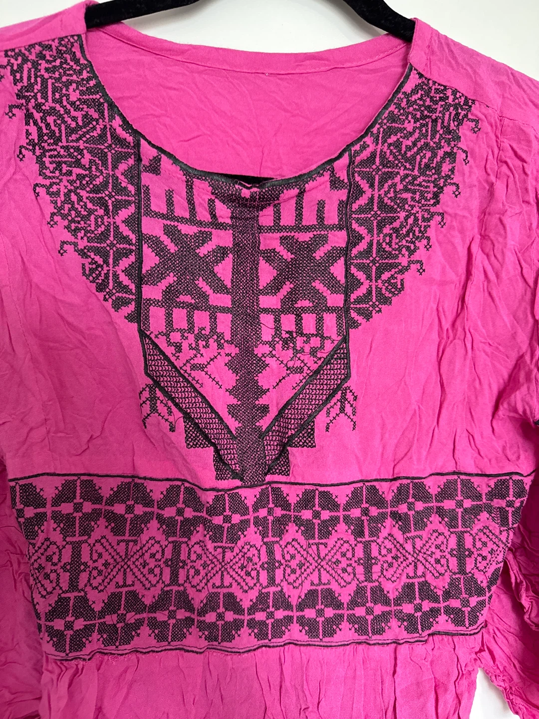 Pink Embroidered Blouse S/M - photo 2