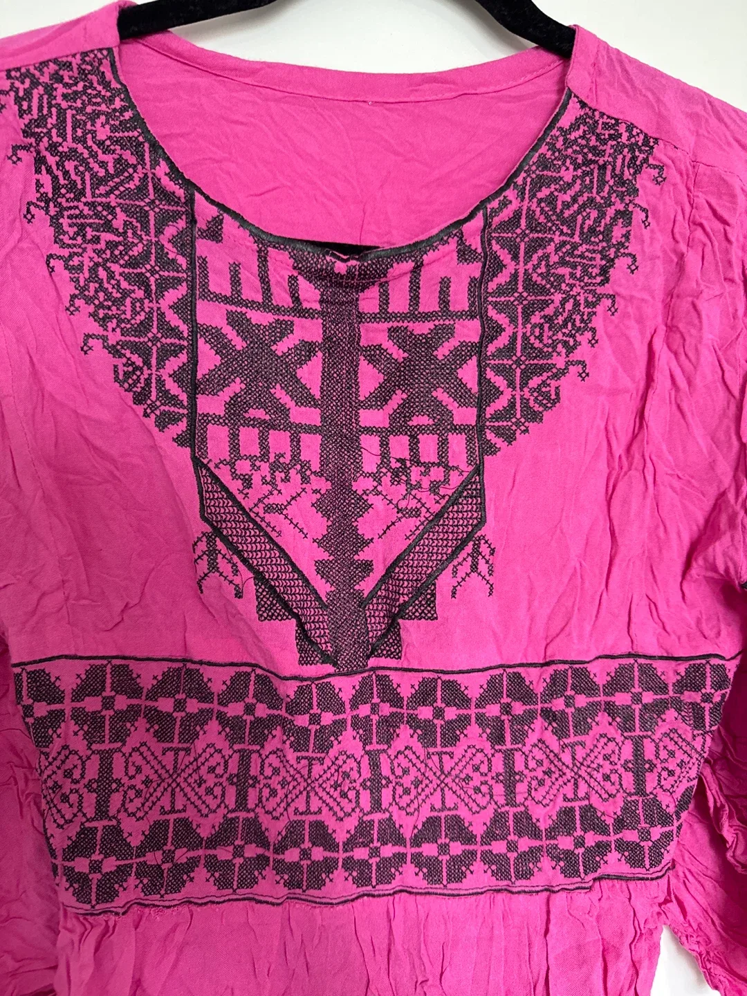 Pink Embroidered Blouse S/M image indicator(2)