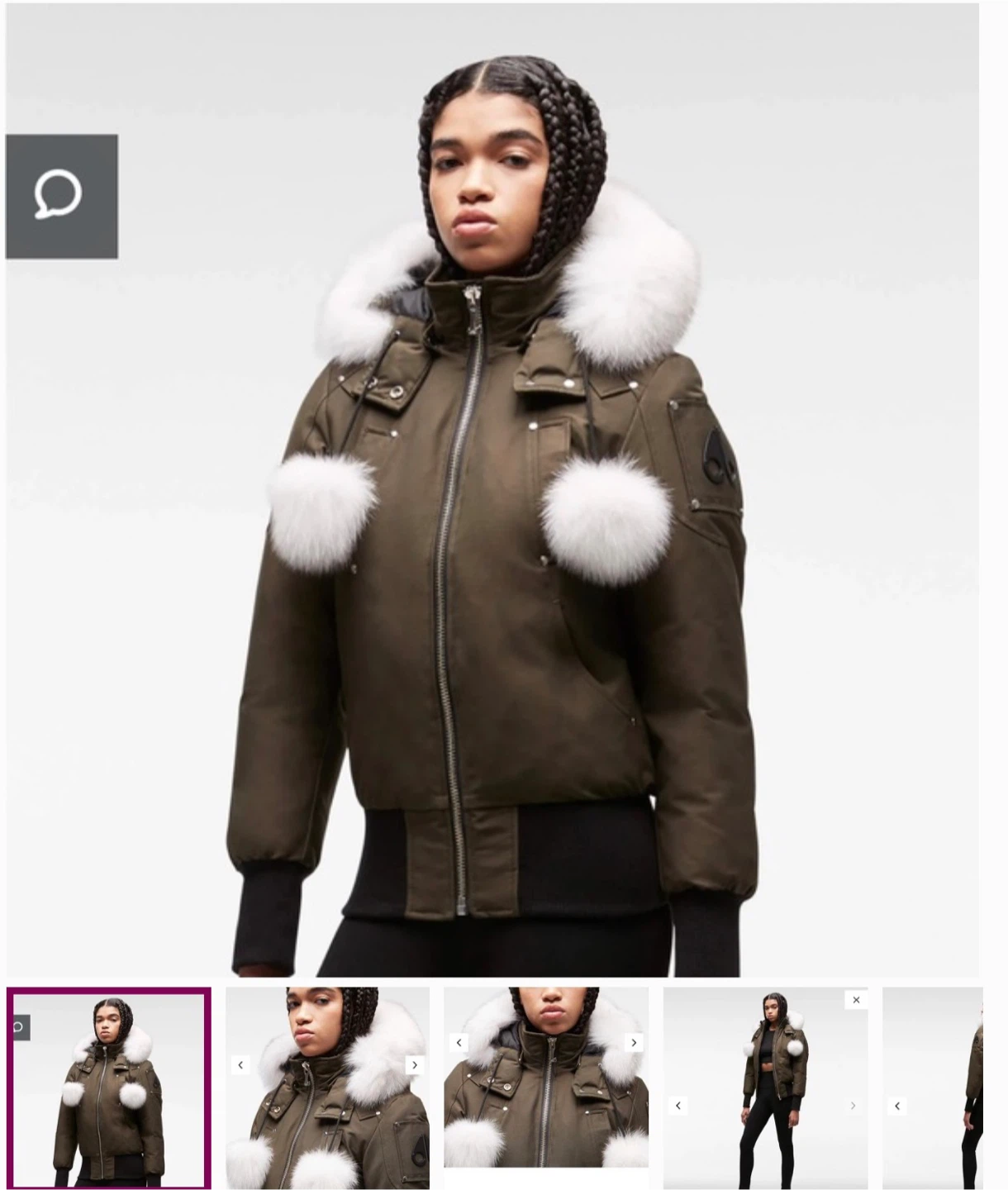 Moose Knuckles Bomber Jacket - Size Medium