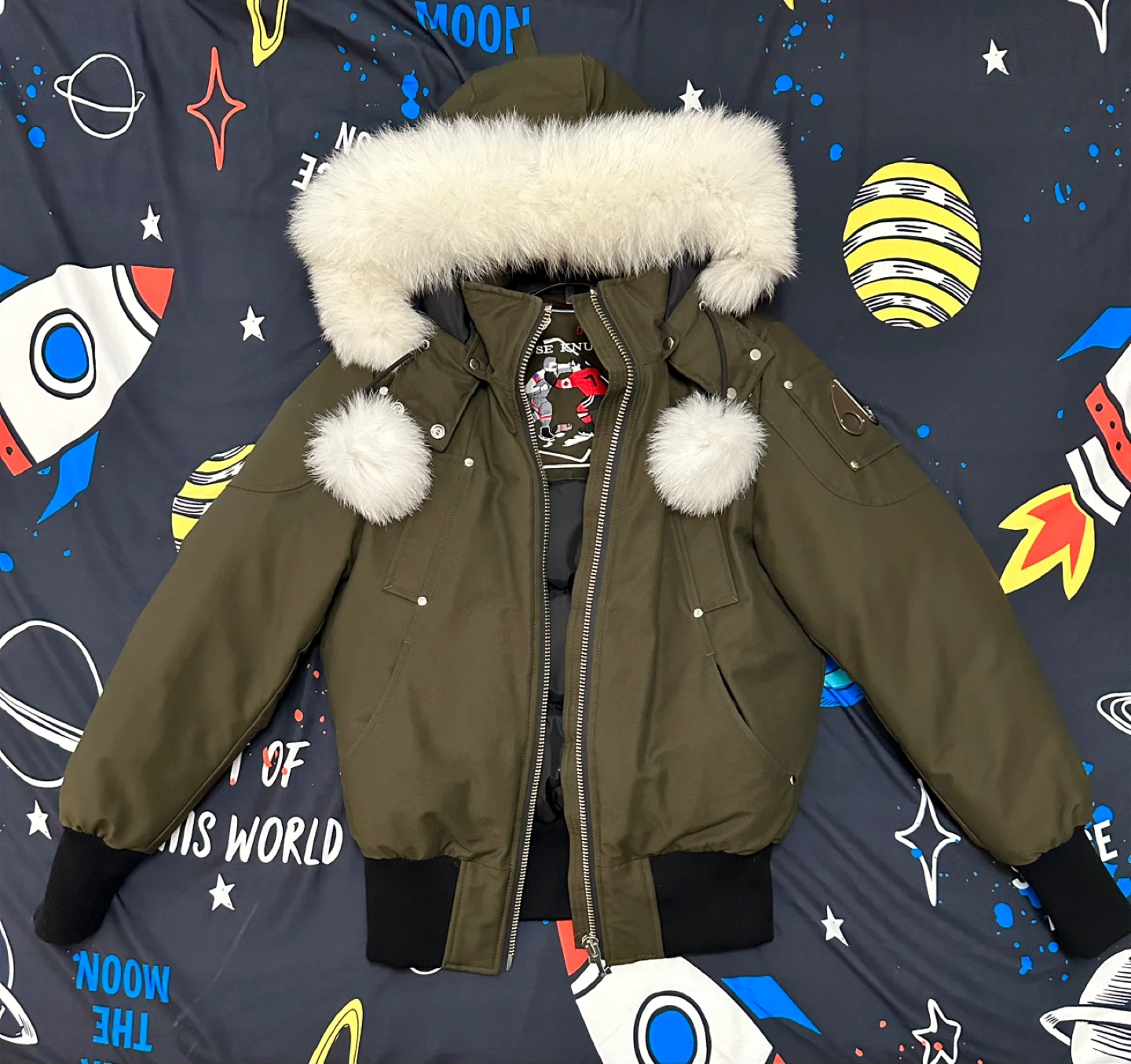 Moose Knuckles Bomber Jacket - Size Medium - photo 2