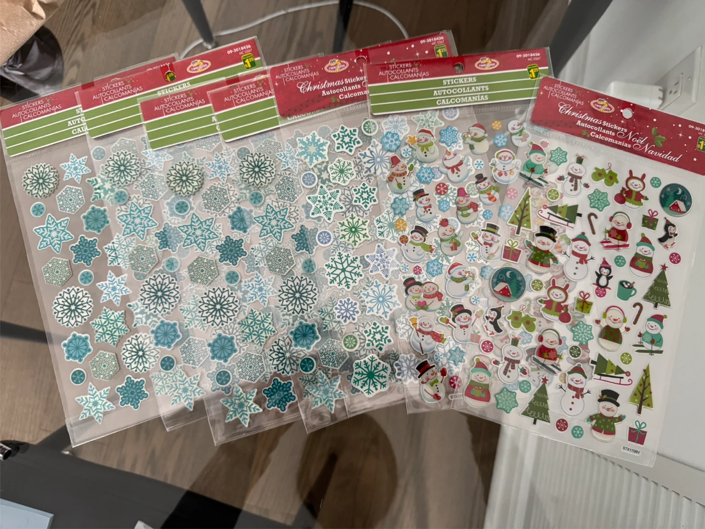 Christmas holiday Stickers - BRAND NEW - all for $5