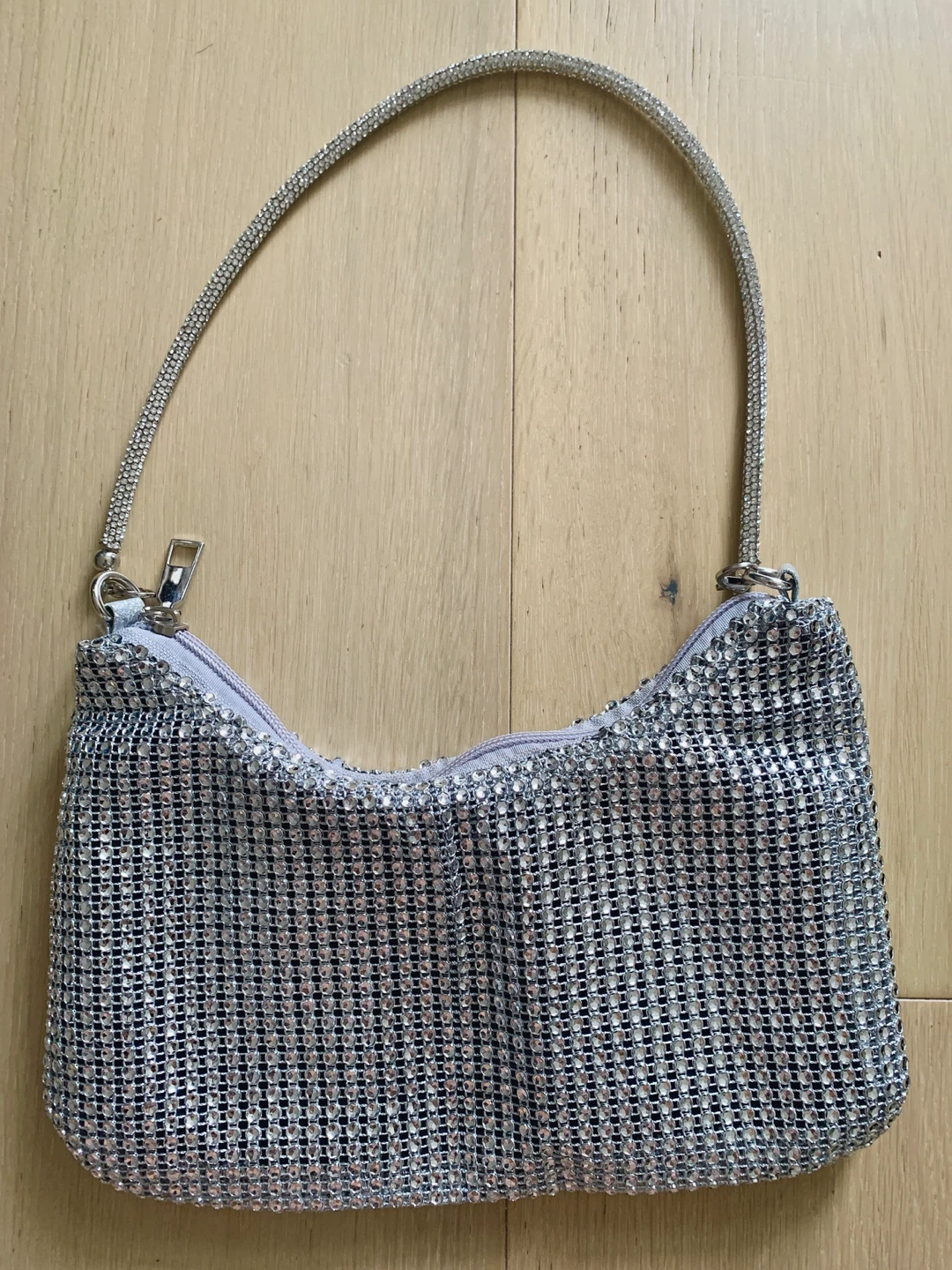 New Sparkly Silver Shoulder Bag
