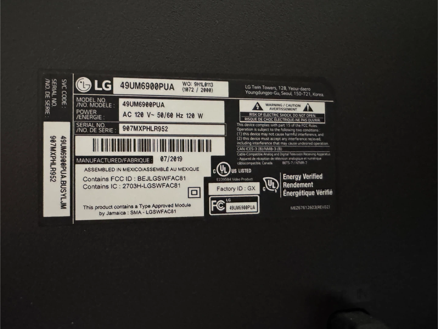 LG 49" TV w/ Mountup Tilting TV Wall Mount - photo 3