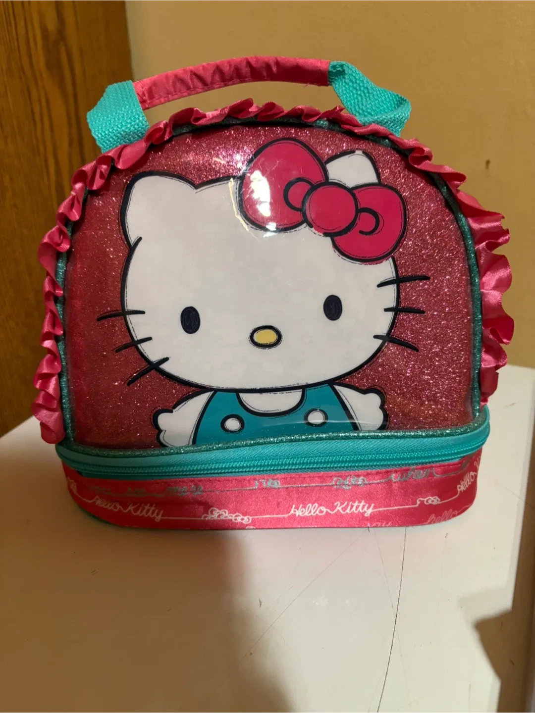 Hello Kitty Lunch Bag - Pink & Turquoise thumbnail