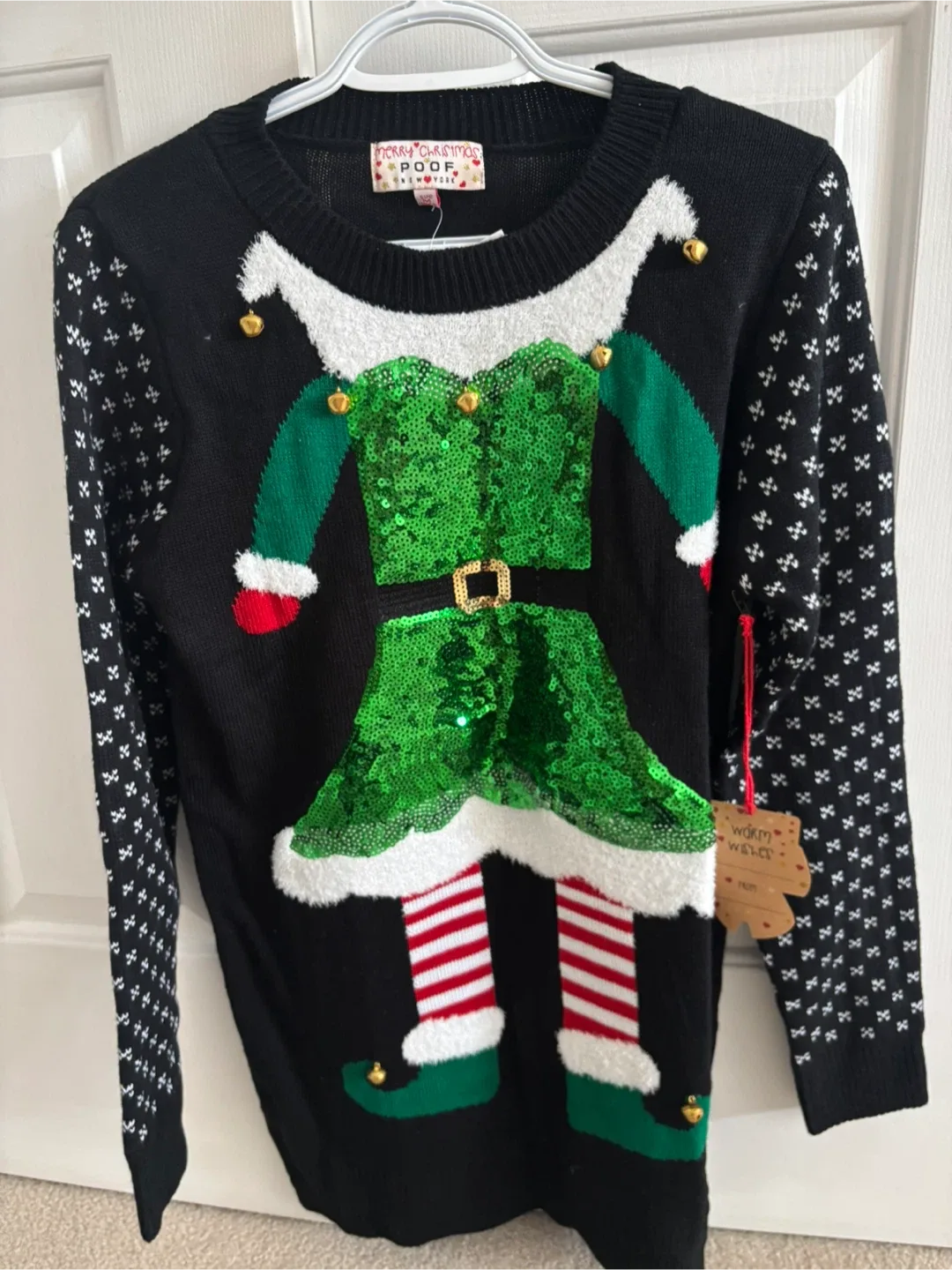 Ladies Christmas Elf sweater - size Small image indicator(2)