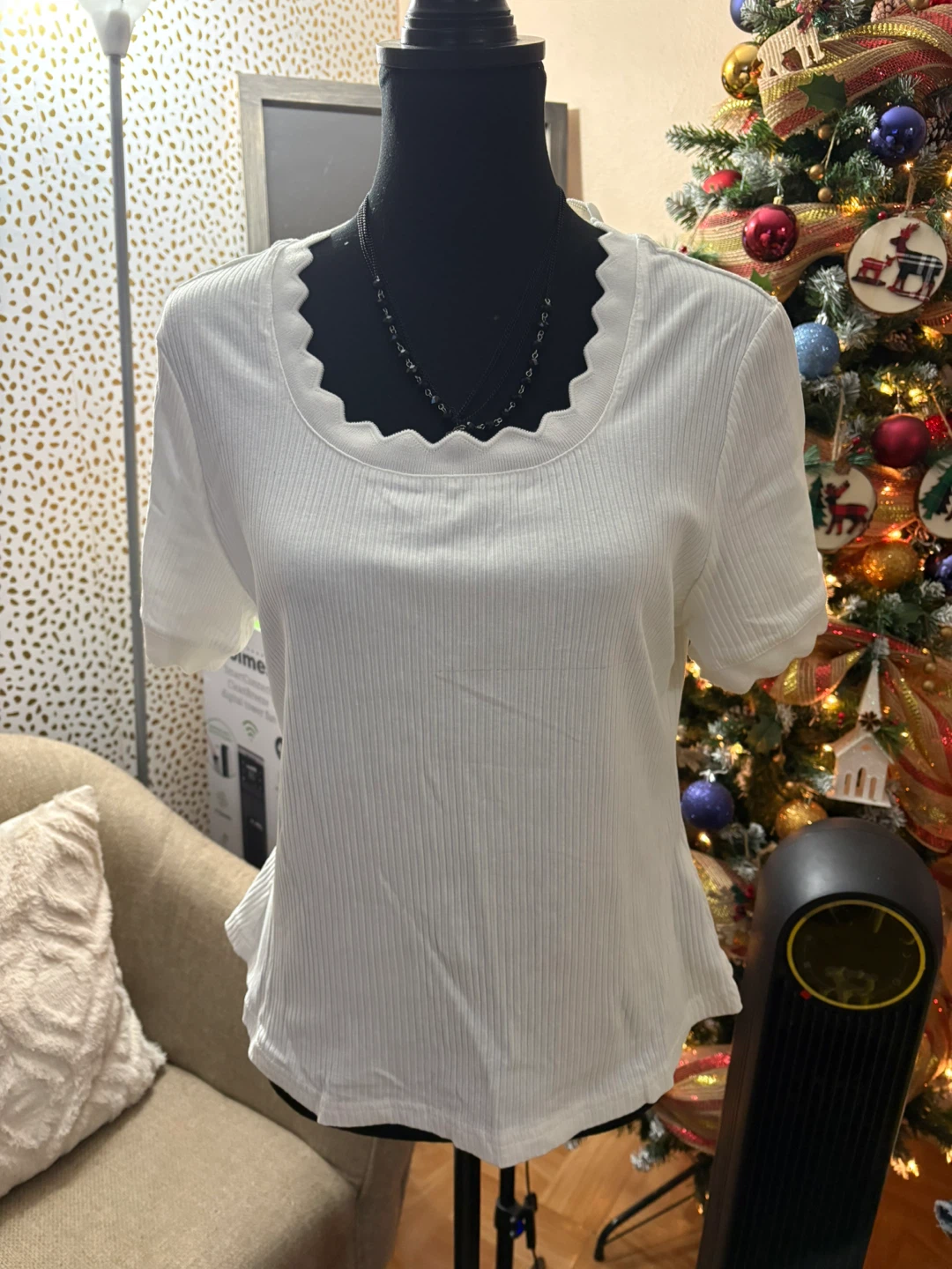 Shein Curve White Top - Size 0XL