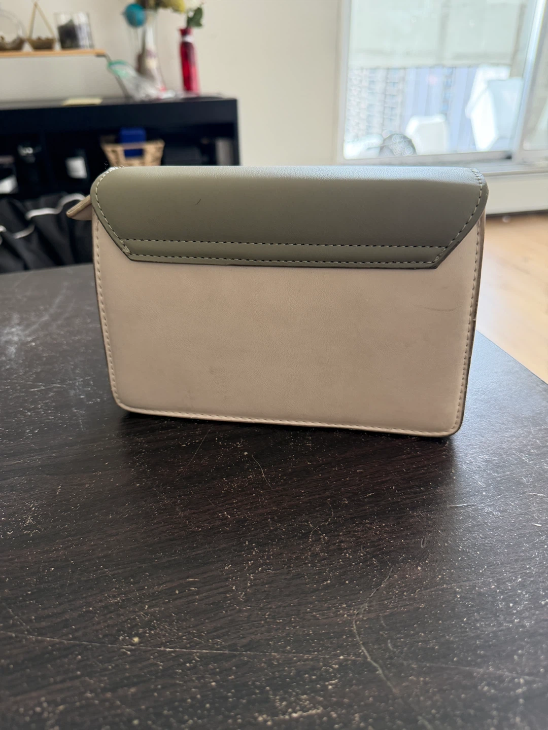 Beige & Green Shoulder Bag - photo 3