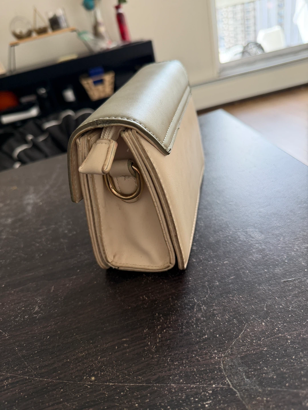 Beige & Green Shoulder Bag - photo 2
