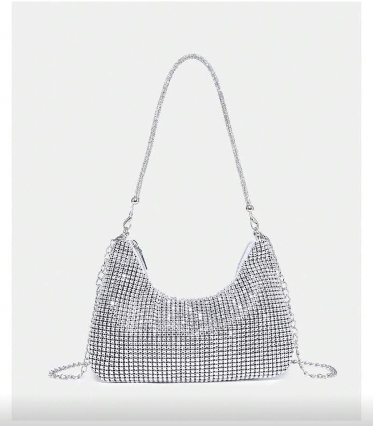 New Sparkly Silver Shoulder Bag - photo 4
