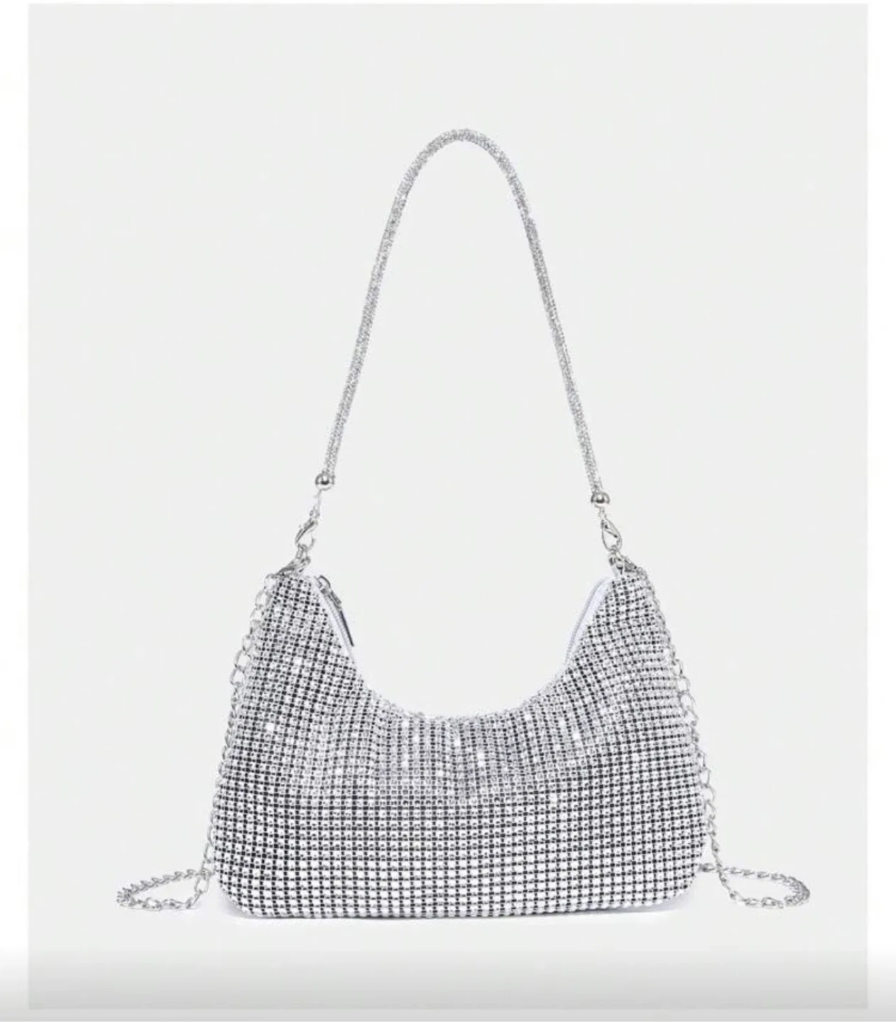 New Sparkly Silver Shoulder Bag image indicator(4)