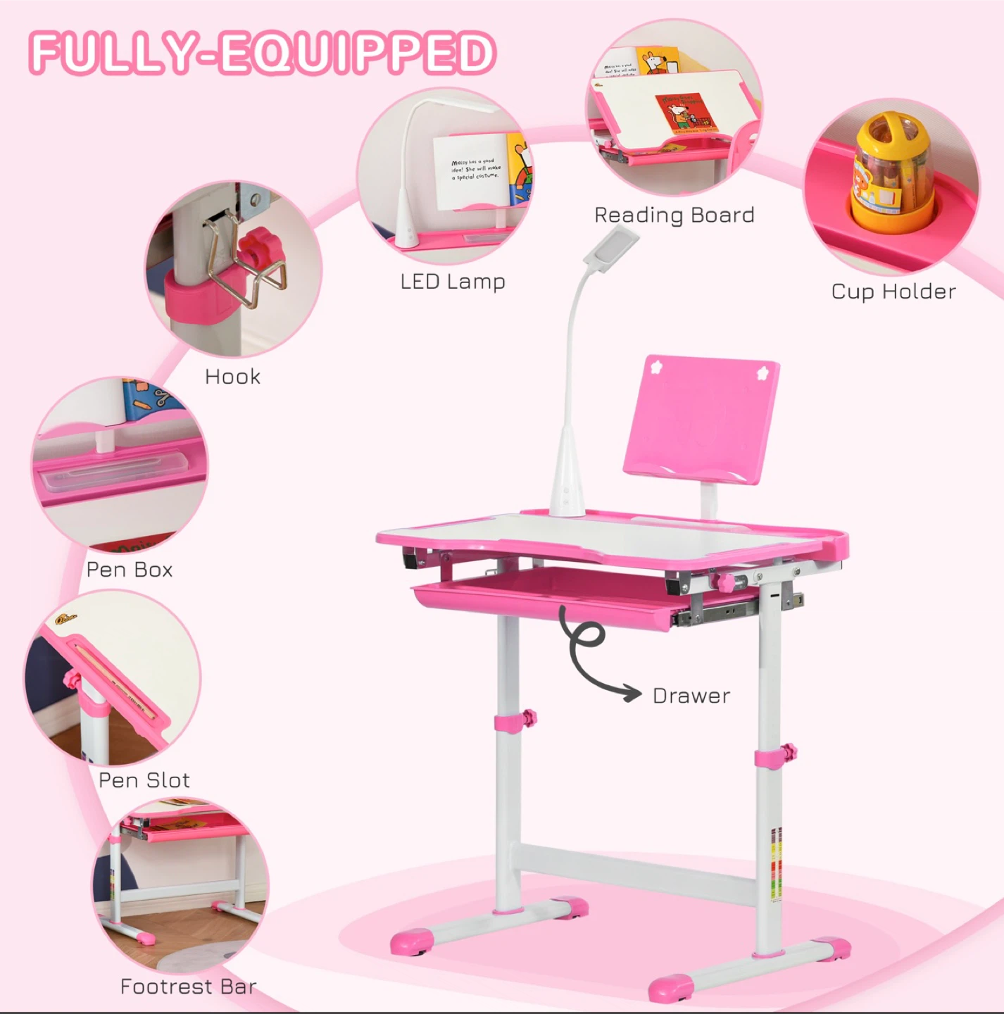 Kids Desk and Chair Set Height Adjustable. New in the box - photo 5