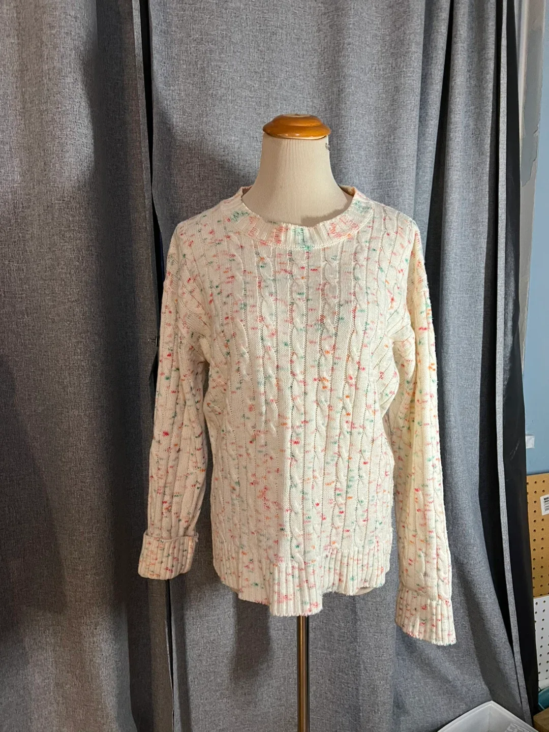 Cream Cable Knit Christmas Sweater