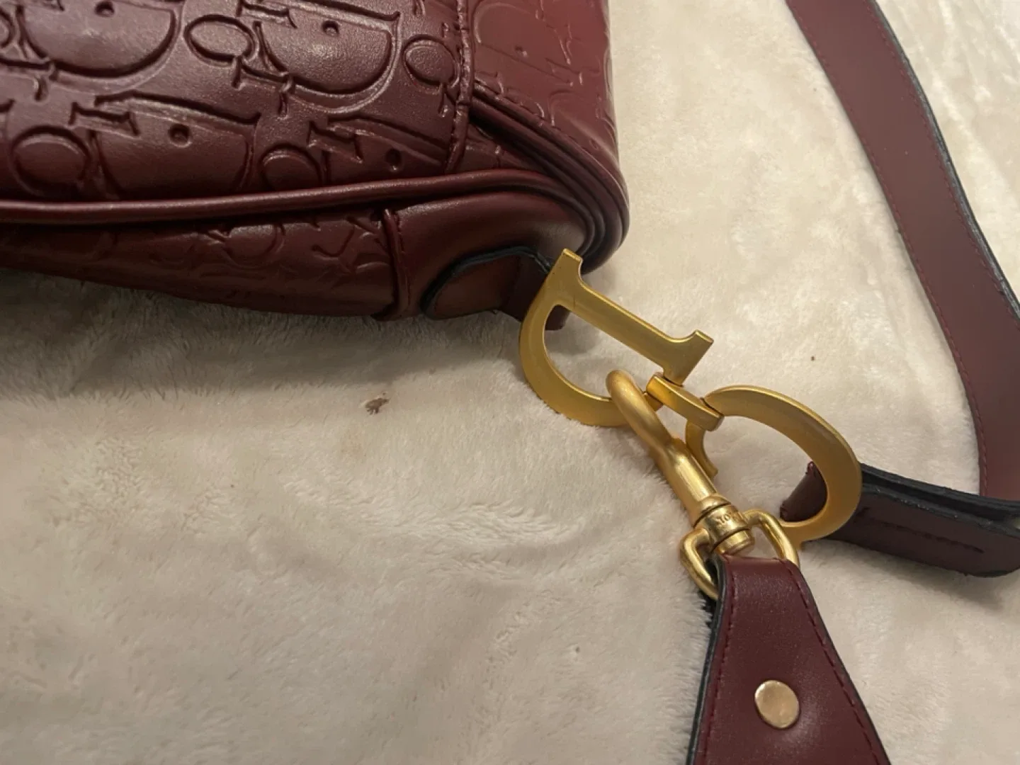 Christian Dior Saddle Bag - Burgundy image indicator(2)